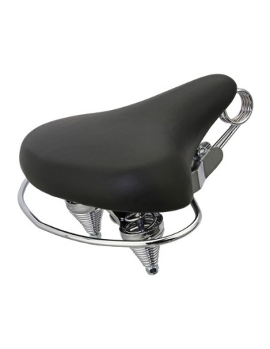 Beach Cruisers Saddle 8016 Web Spring Black.
